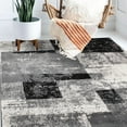 thumbnail image 1 of Contemporary Abstract Boxes Gray 5'x7' Area Rug, 1 of 11