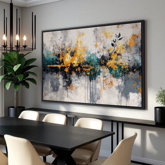 Contemporary Abstract Wall Art Modern Landscape Poster Bedroom Decor Artistic Expressionism Poster Ready To Hang, Unframed Poster Size 24x36