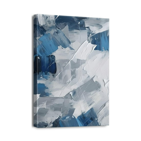 Contemporary Abstract Wall ArtGlitter Texture Canvas Artwork Print, Modern Decor for Sophisticated Tastes, Display Size 12x16inch.