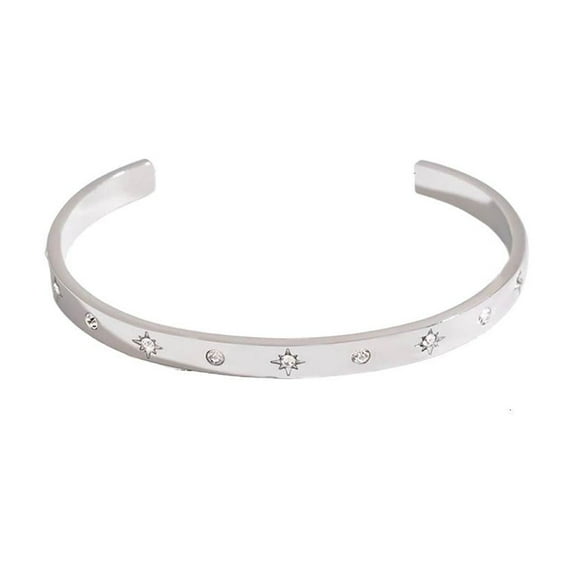 Contemporary Adjustable Bracelet Stainless Steel Minimalist Jewelry Perfect For Work Or Special Occasions