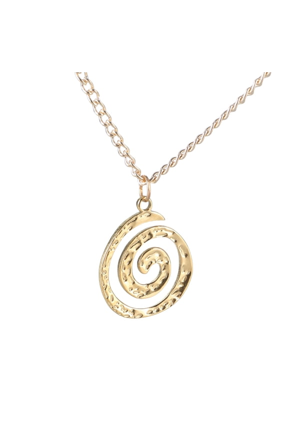 Contemporary Adjustable Necklace Eye Catching Spirals Circles Necklace Jewelry Elegant Pendant Neck Chain Ornament