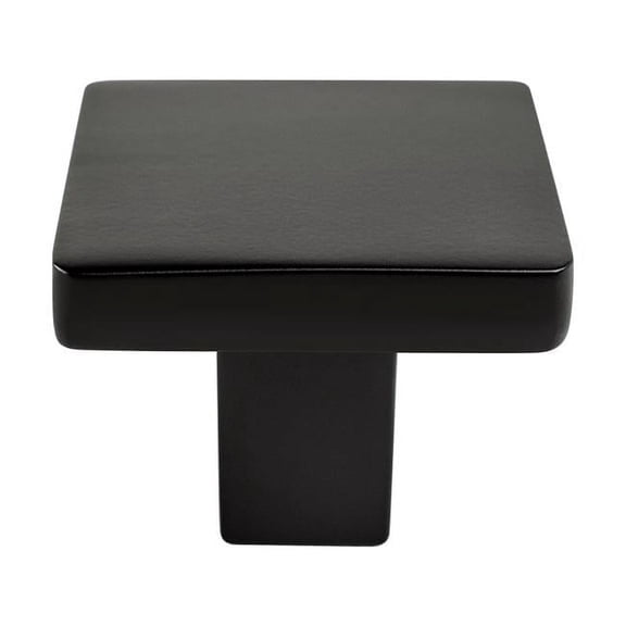 Contemporary Advantage One Matte Black Square Knob