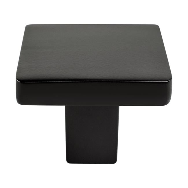 Contemporary Advantage One Matte Black Square Knob