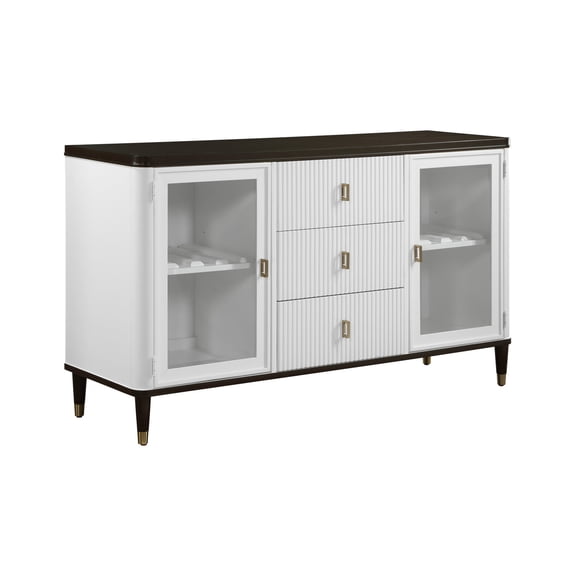 Contemporary Aesthetic Server - Large Shelf for Decor in Living Areas