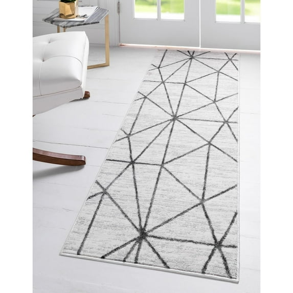 Contemporary Ahora Collection Area Rug 2'7"x16'5" - Ivory