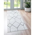 thumbnail image 1 of Contemporary Ahora Collection Area Rug 2'x6' - Ivory, 1 of 5