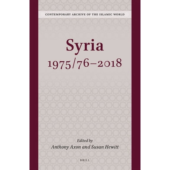 Syria 1975/76-2018, (Hardcover)