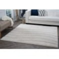 thumbnail image 1 of Contemporary Area Rug Shag Thick (5'3'' Square) Stripe Cream, Cream Indoor Square Easy to Clean, 1 of 9