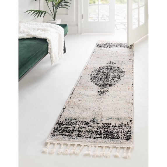 Contemporary Ariella Collection Area Rug 2'x6' - Ivory