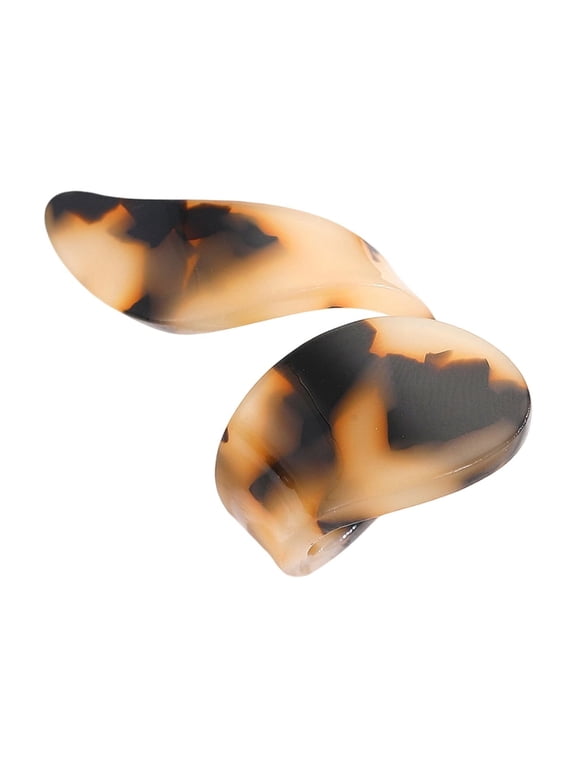 Contemporary Art Inspired Leopard Geometric Rings Lightweight Finger Acrylic Unisex Fashion Jewelry