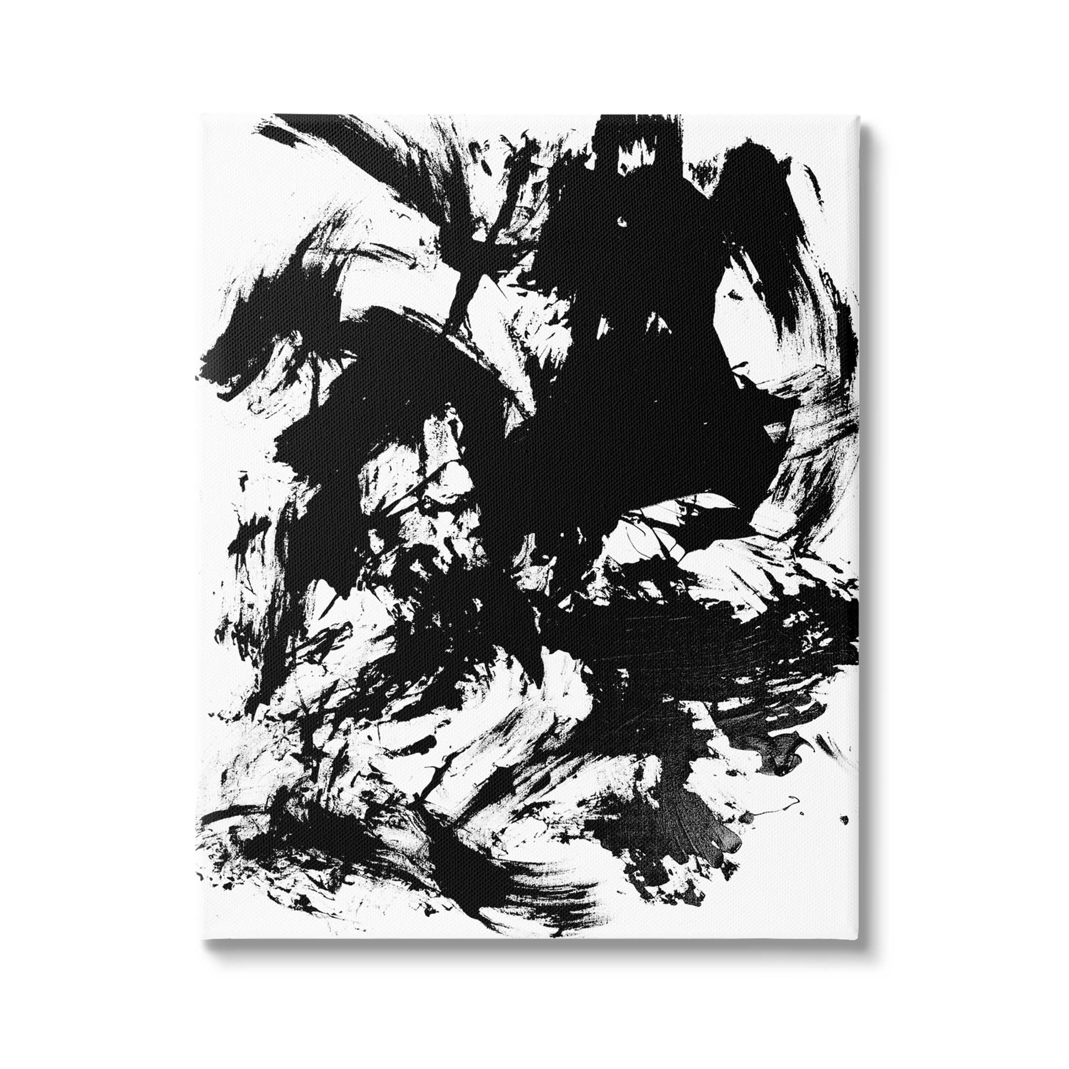 Contemporary Asymmetrical Composition Abstract Graphic Art Gallery Wrapped Canvas Print Wall Art