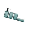 thumbnail image 1 of Contemporary Bathroom Storage Set ClearD1am0ndsGrids Containers For Toiletries, 1 of 8