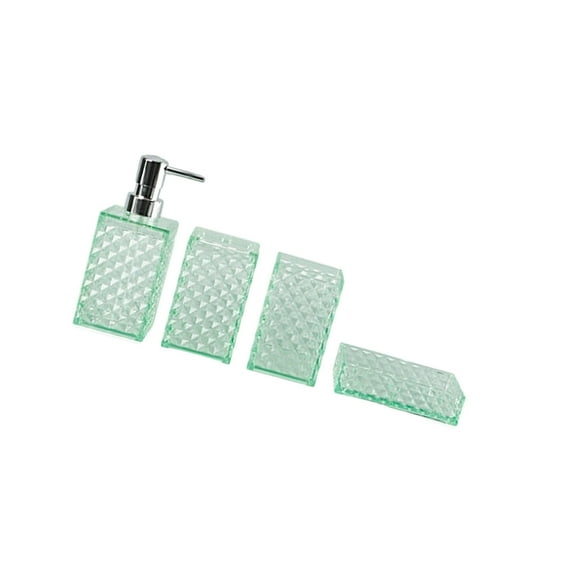 Contemporary Bathroom Storage Set ClearD1am0ndsGrids Containers For Toiletries