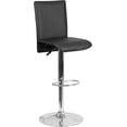 thumbnail image 1 of Flash Furniture Faux Leather Adjustable Bar Stool in Black, 1 of 2