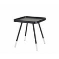 thumbnail image 1 of Contemporary Black Wood Grain Tray Top Side End Table, 1 of 3
