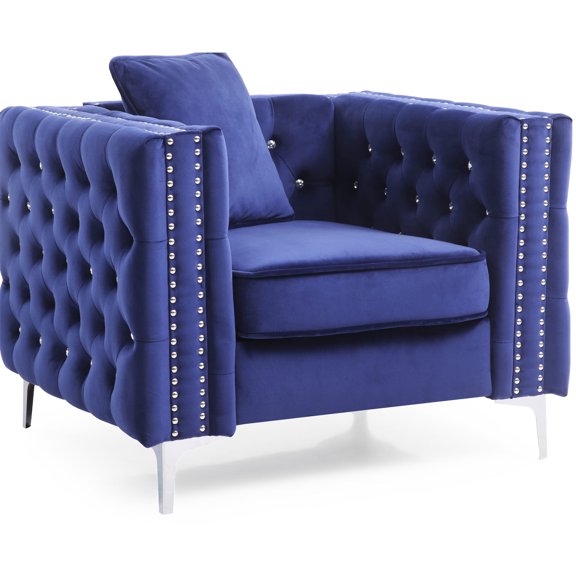 Contemporary Blue - Track Arm Support & Quick Install - Home Decor / Enhance Interior Aesthetics