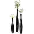 thumbnail image 1 of Contemporary Bottle Shape Decorative Floor Vase, Brown with Cobbled Stone Pattern, 1 of 9