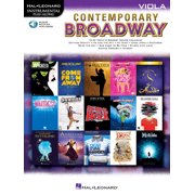 Contemporary Broadway Instrumental Play-Along for Viola Paperback by Hal Leonard Corp Creator