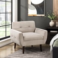 thumbnail image 1 of Contemporary Brown Chair, 34.5" Package Depth Accent 30" Width, 1 of 5