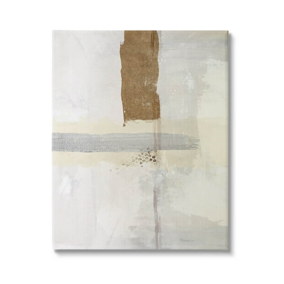 Contemporary Brushed Composition Abstract Graphic Art Gallery Wrapped Canvas Print Wall Art