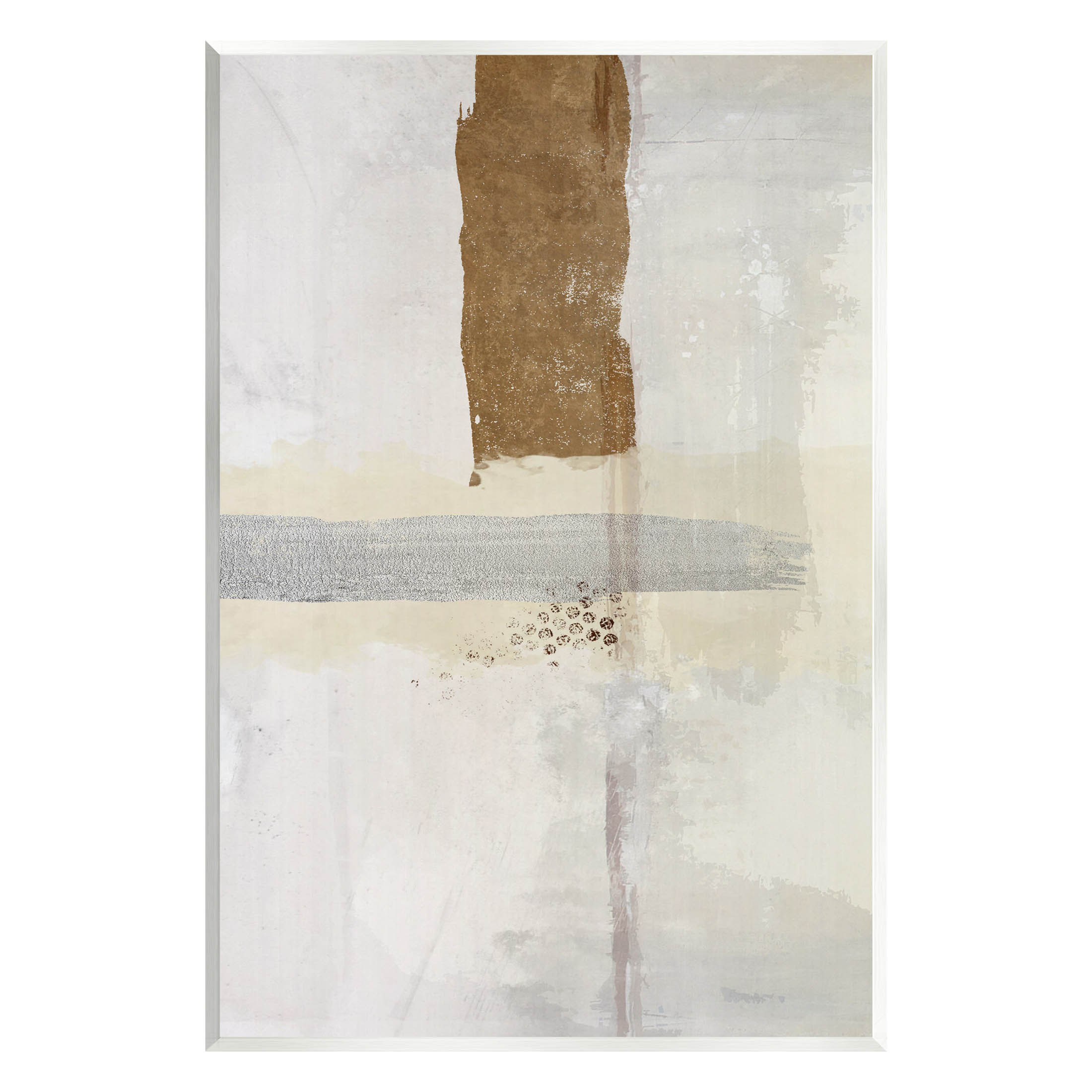 Contemporary Brushed Composition Abstract Graphic Art Unframed Art Print Wall Art