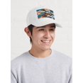 Moddern Camo Contemporary Camouflage Baseball Cap, Seamless Modern Camo Pattern ...