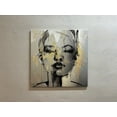 thumbnail image 1 of Contemporary Canvas Art, Trendy Artwork, Abstract Portrait Printed, Abstract Art, Woman Face Canvas Art, Gold Woman Printed Canvas, Canvas Wall Decor - Black Framed, 1 of 7