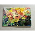 thumbnail image 1 of Contemporary Canvas, Colorful Printed, Modern Poster, Acrylic Printed, Colorful Abstract Art Canvas, Abstract Flower Printed Canvas, Canvas Wall Decor - Black Framed, 1 of 9