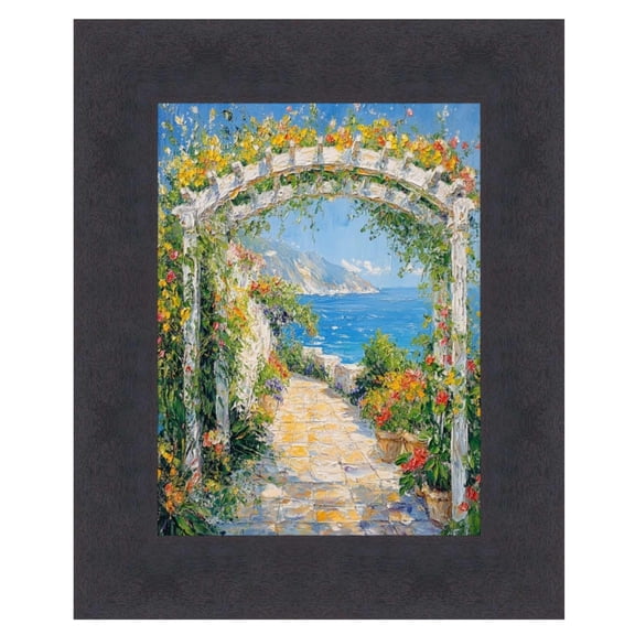 Contemporary Cappuccino Cafe Wood Picture Frame 30x36 frame