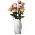 thumbnail image 1 of Contemporary Ceramic Marble Look Design Table Vase Geometric Flower Holder Decor, 1 of 10