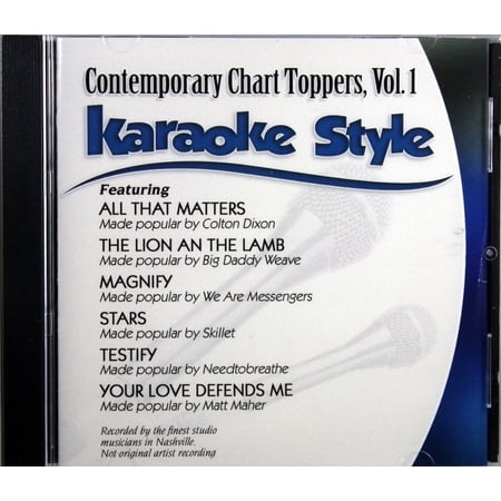 Contemporary Chart Toppers Volume 1 Christian Karaoke NEW CD+G 6 Songs