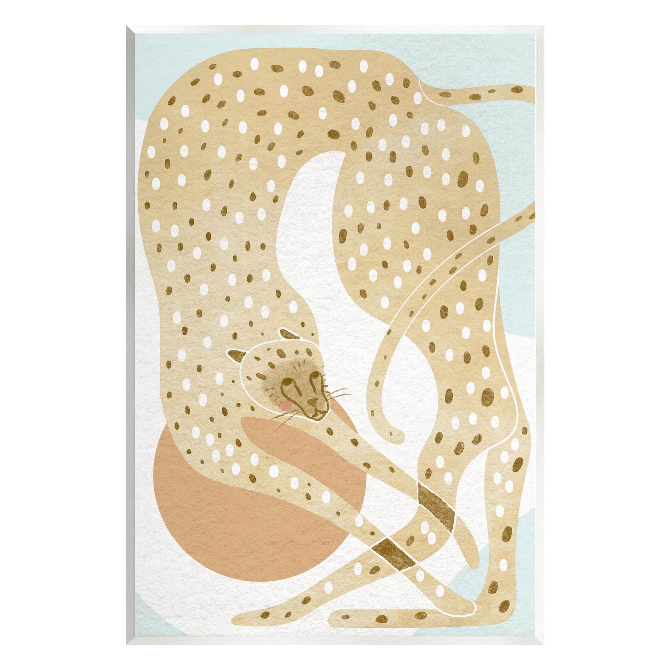Contemporary Cheetah Shapes Animals & Insects Graphic Art Unframed Art Print Wall Art