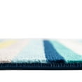thumbnail image 1 of Contemporary Chorisia Collection Area Rug 2'x8' - Teal, 1 of 5