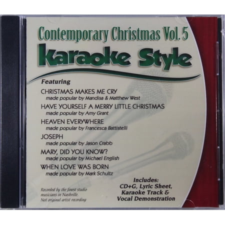 Contemporary Christmas Volume 5 Daywind Christian Karaoke Style NEW CD+G 6 Songs