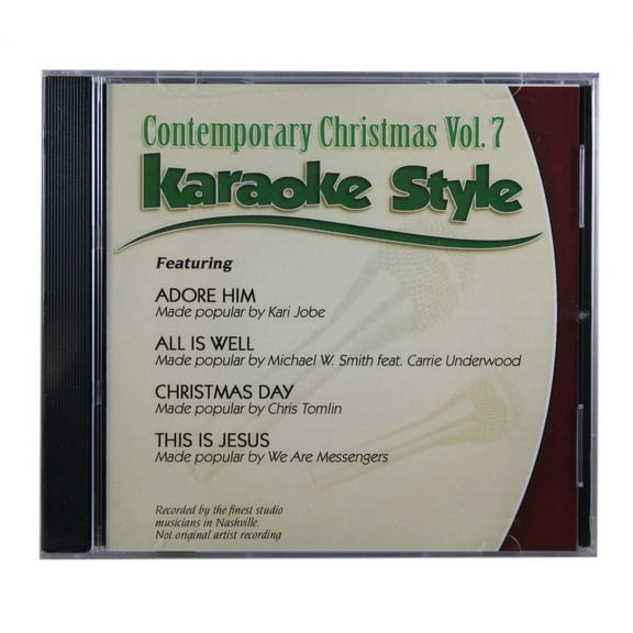Contemporary Christmas Volume 7 Christian Karaoke Style NEW CD+G Daywind 4 Songs