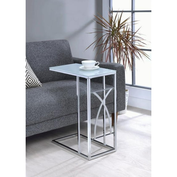 Coaster Contemporary Chrome Snack Table 904029