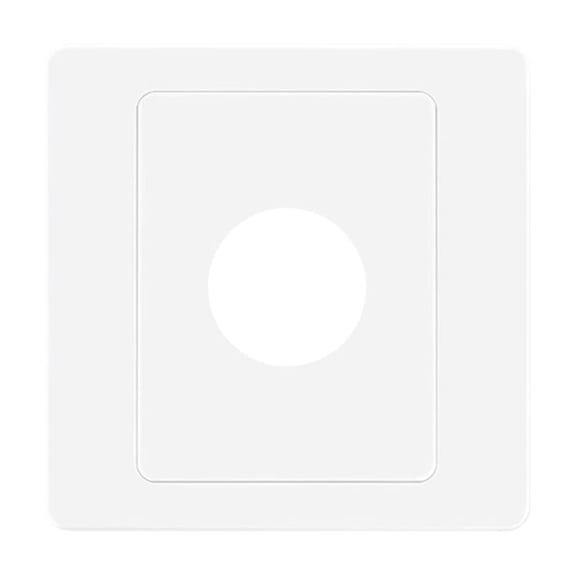 Contemporary Cover Plate with Cable Hider Elegant Faceplate Outlet Panel Simple Installation for 86 Type Socket