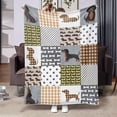 thumbnail image 1 of Contemporary Dachshund Dog Print Flannel Throw Blanket, 1 of 8