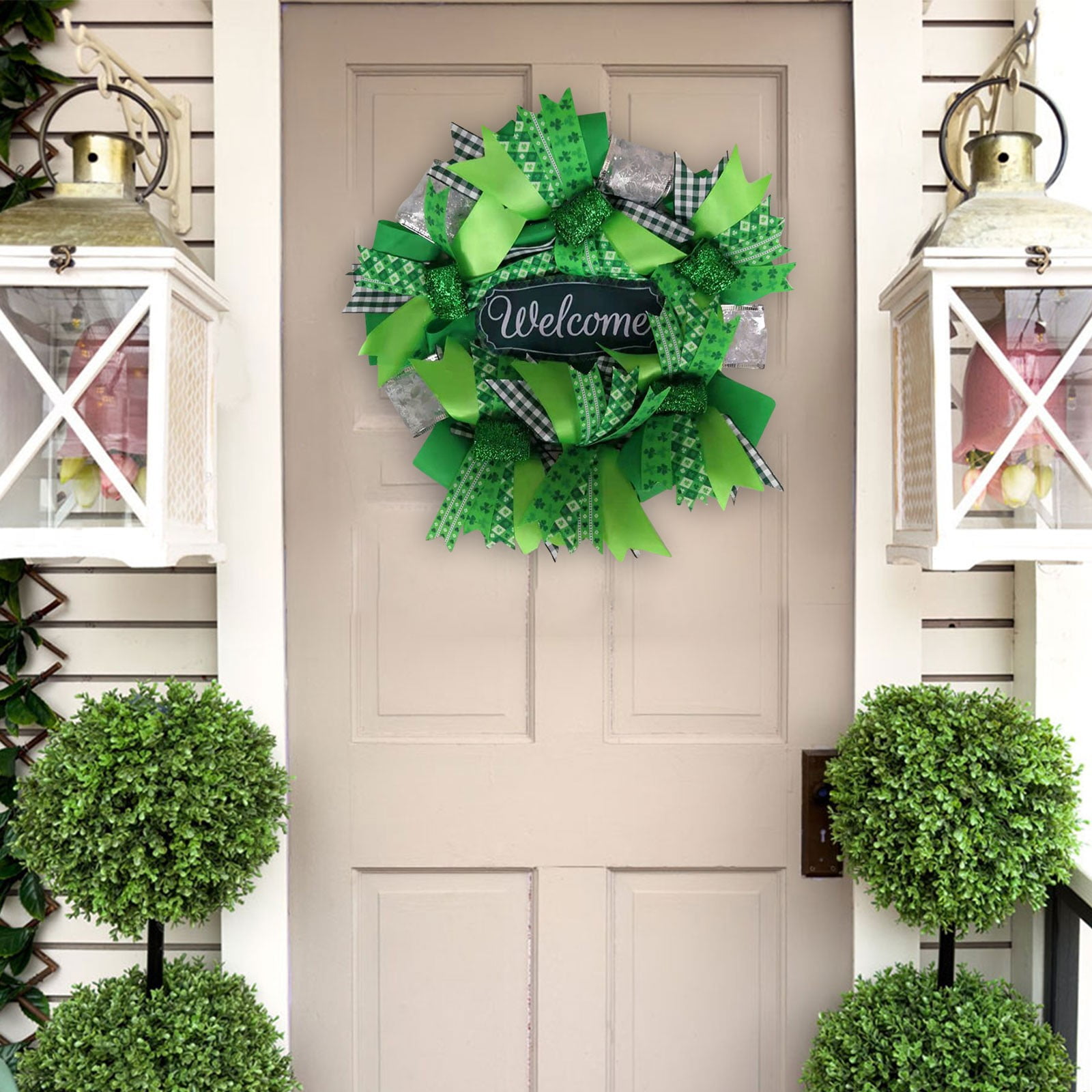 Contemporary Decor Irish Wreath Garland Decoration Wreath Pendant Front