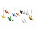 thumbnail image 1 of Contemporary Decorative Resin Climbing Man Wall Sculpture -  6" x 3" x 3", 9 Pack, Multicolor, 1 of 4