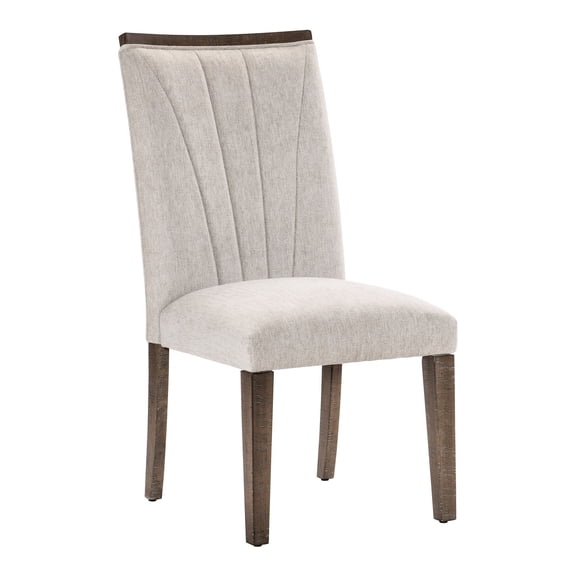 Contemporary Design - Fan - Stitched Seatbacks - Ideal for Dining Tables - Set of 2 Chairs