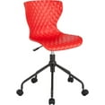 thumbnail image 1 of Contemporary Design Red Plastic Task Office Chair, 1 of 4