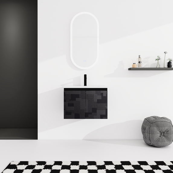 Contemporary Design with Artistic Door Panels | Wall-Mounted Installation for Bathroom | Create a Luxurious Bathroom Atmosphere