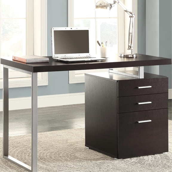 Contemporary Desk with 3 Drawers for Organization / Suitable for Home Study Areas