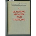 thumbnail image 1 of Pre-Owned Contemporary Developments in Mathematical Psychology : Learning, Memory, and Thinking (Hardcover) 9780716708483, 1 of 1