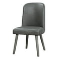 thumbnail image 1 of Contemporary Dining Room Set Of 2 Chair Warm Gray Oak Finish Vintage Pattern, 1 of 2