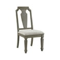 thumbnail image 1 of Contemporary Dining Room Set Of 4 Chair Beige Linen & Weathered Oak Finish Chair, 1 of 3