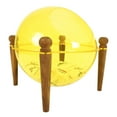 thumbnail image 1 of Contemporary Dog Bed for Small Dogs - Transparent Detachable Hemisphere Cozy Dog Cave Bed - Covered Hooded Cat Bed - Yellow, 1 of 6