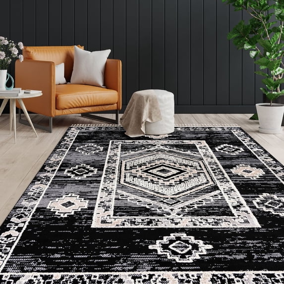 Contemporary Drop Collection Area Rug in Fossil Gray Color and Rectangle, Runner Shape