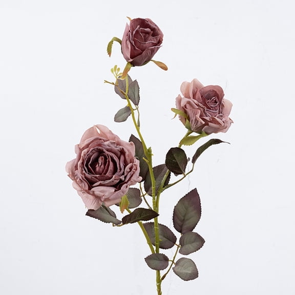 Contemporary Dry Burnt Rose Artificial Flower To Complete Home Decoration
